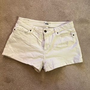 Paige White Jimmy Jimmy Raw Cuff Shorts